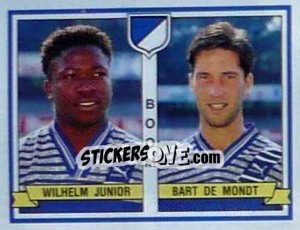 Figurina Wilhelm Junior / Bart De Mondt - Football Belgium 1993-1994 n. 366 - Panini