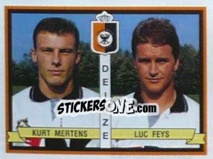 Sticker Kurt Mertens / Luc Feys - Football Belgium 1993-1994 - Panini