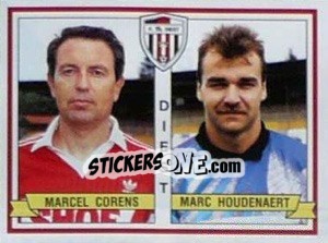 Sticker Marcel Corens / Marc Houdenaert - Football Belgium 1993-1994 - Panini