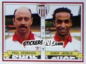 Sticker Paul Derboven / Samir Jarnija - Football Belgium 1993-1994 - Panini
