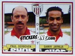 Figurina Paul Derboven / Samir Jarnija - Football Belgium 1993-1994 n. 377 - Panini