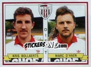 Figurina Kris Bollaerts / Marc D'Haen - Football Belgium 1993-1994 n. 378 - Panini