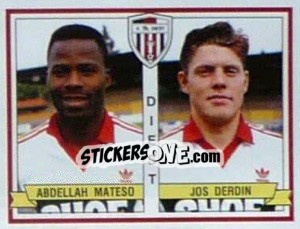 Sticker Abdellah Mateso / Jos Derdin - Football Belgium 1993-1994 - Panini