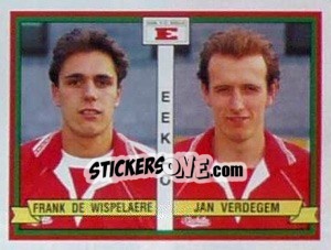 Cromo Frank De Wispelaere / Jan Verdegem - Football Belgium 1993-1994 n. 382 - Panini