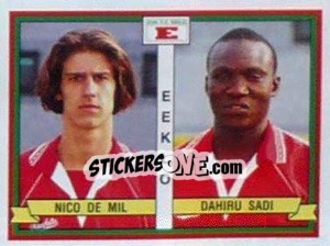 Figurina Nico De Mil / Dahiru Sadi - Football Belgium 1993-1994 - Panini