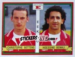 Cromo Christophe Bettens / Hoessine Benali - Football Belgium 1993-1994 n. 386 - Panini