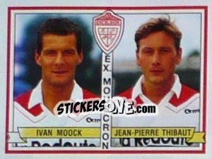 Cromo Ivan Moock / Jean-Pierre Thibaut - Football Belgium 1993-1994 n. 388 - Panini