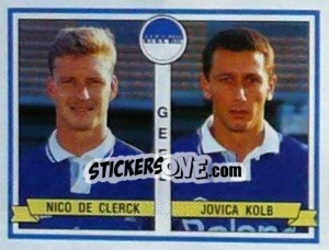 Cromo Nico De Clerck / Jovica Kolb - Football Belgium 1993-1994 - Panini