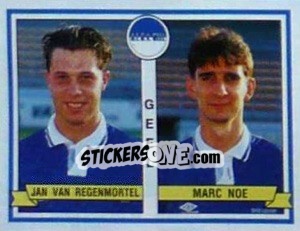 Sticker Jan Van Regenmortel / Marc Noe - Football Belgium 1993-1994 n. 396 - Panini