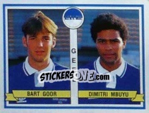 Sticker Bart Goor / Dimitri Mbuyu - Football Belgium 1993-1994 n. 397 - Panini