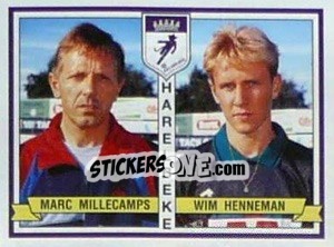 Sticker Marc Millecamps / Wim Henneman - Football Belgium 1993-1994 n. 399 - Panini