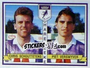 Figurina Chris Schouttetens / Piet Verswyver - Football Belgium 1993-1994 n. 401 - Panini