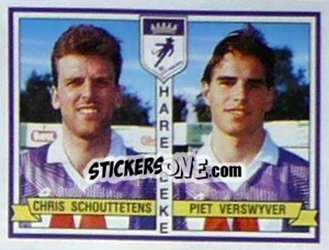 Figurina Chris Schouttetens / Piet Verswyver - Football Belgium 1993-1994 - Panini