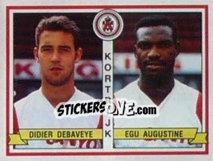 Sticker Didier Debaveye / Egu Augustine - Football Belgium 1993-1994 - Panini