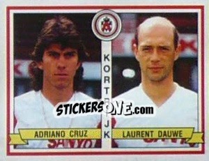 Cromo Adriano Cruz / Laurent Dauwe - Football Belgium 1993-1994 - Panini