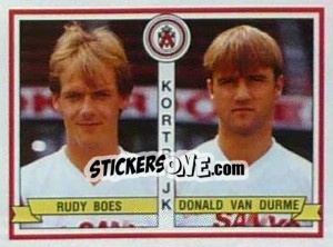 Sticker Rudy Boes / Donald Van Durme - Football Belgium 1993-1994 - Panini