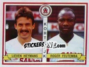 Cromo Lieven Heymans / Roger Feutemba - Football Belgium 1993-1994 - Panini