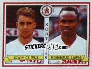 Figurina Edwin De Wijs / Mohammed Lawal - Football Belgium 1993-1994 - Panini