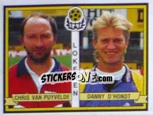 Sticker Chris Van Puyvelde / Danny D'Hondt - Football Belgium 1993-1994 - Panini