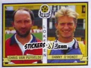 Sticker Chris Van Puyvelde / Danny D'Hondt - Football Belgium 1993-1994 n. 411 - Panini