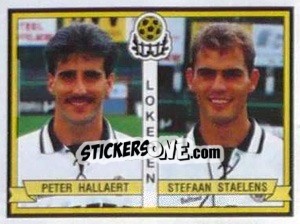 Sticker Peter Hallaert / Stefaan Staelens - Football Belgium 1993-1994 - Panini