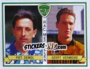 Sticker Piet Demol / Geert Vermeire - Football Belgium 1993-1994 - Panini