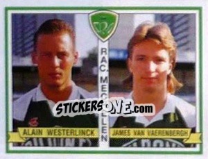 Figurina Alain Westerlinck / James Van Vaerenbergh - Football Belgium 1993-1994 n. 418 - Panini