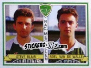 Figurina Steve Blair / Roel Van De Walle - Football Belgium 1993-1994 - Panini