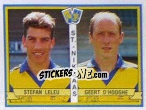 Cromo Stefan Leleu / Geert D'Hooghe - Football Belgium 1993-1994 - Panini