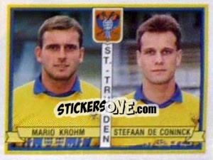 Sticker Mario Krohm / Stefan De Coninck - Football Belgium 1993-1994 - Panini