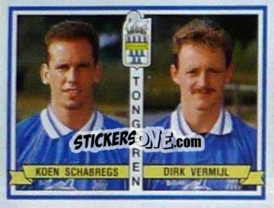 Figurina Koen Schabregs / Dirk Vermijl - Football Belgium 1993-1994 - Panini