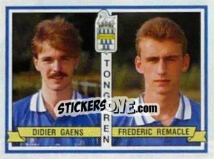 Sticker Didier Gaens / Frederic Remacle - Football Belgium 1993-1994 - Panini