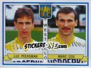Figurina Luc Peersman / Marc Cox - Football Belgium 1993-1994 n. 442 - Panini