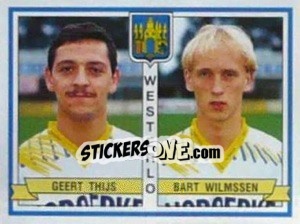 Sticker Geert Thijs / Bart Wilmssen - Football Belgium 1993-1994 n. 443 - Panini