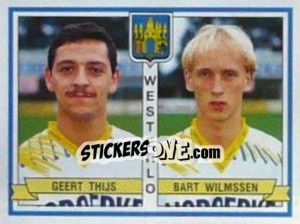 Sticker Geert Thijs / Bart Wilmssen - Football Belgium 1993-1994 - Panini