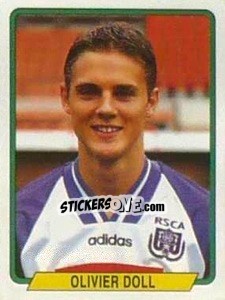 Sticker Olivier Doll - Football Belgium 1994-1995 n. 1 - Panini