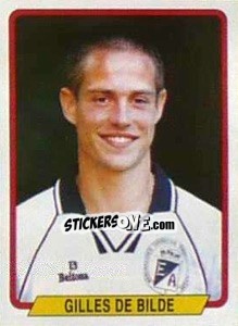 Sticker Gilles De Bilde - Football Belgium 1994-1995 - Panini