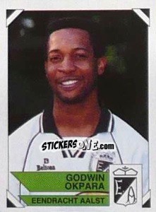 Sticker Godwin Okpara - Football Belgium 1994-1995 - Panini