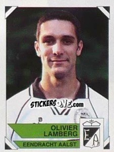 Sticker Olivier Lamberg - Football Belgium 1994-1995 n. 13 - Panini