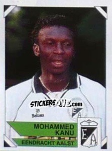 Sticker Mohammed Kanu - Football Belgium 1994-1995 - Panini