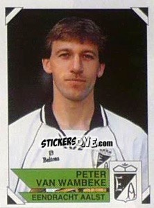 Figurina Peter van Wambeke - Football Belgium 1994-1995 - Panini