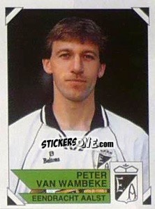 Sticker Peter van Wambeke - Football Belgium 1994-1995 n. 21 - Panini