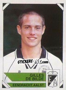 Sticker Gilles De Bilde - Football Belgium 1994-1995 - Panini