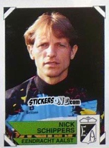 Sticker Nick Schippers - Football Belgium 1994-1995 n. 25 - Panini