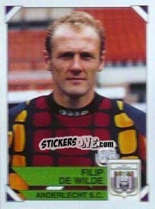 Sticker Filip De Wilde - Football Belgium 1994-1995 n. 30 - Panini