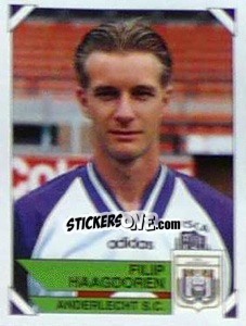 Sticker Filip Haagdoren - Football Belgium 1994-1995 n. 38 - Panini
