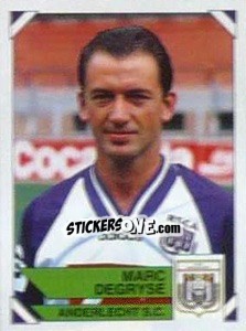 Sticker Marc Degryse - Football Belgium 1994-1995 n. 42 - Panini