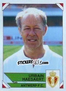 Sticker Urbain Haesaert - Football Belgium 1994-1995 - Panini
