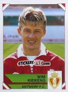 Sticker Wim Kiekens - Football Belgium 1994-1995 n. 50 - Panini