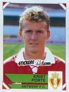 Figurina Krist Porte - Football Belgium 1994-1995 - Panini